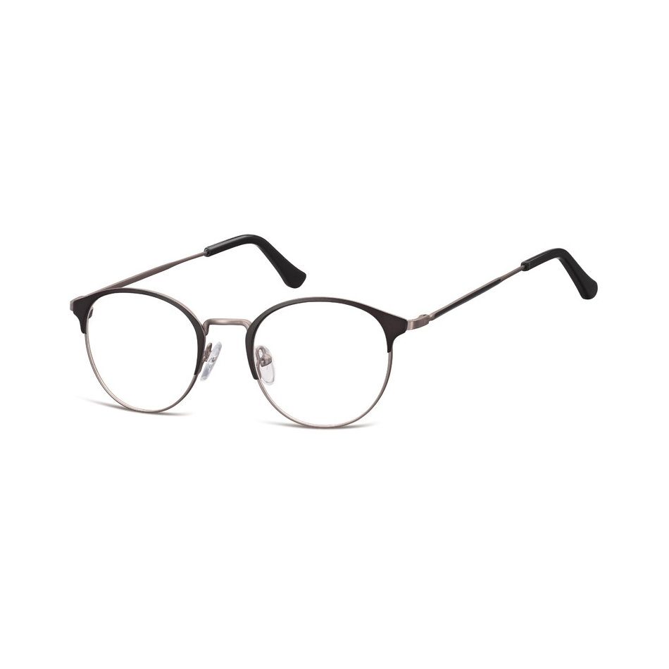 Oprawki okularowe Lenonki damskie stalowe Sunoptic 973 czarno-grafitowe