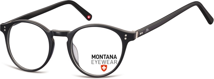 Okrągłe oprawki optyczne,lenonki korekcyjne Montana MA62 czarne