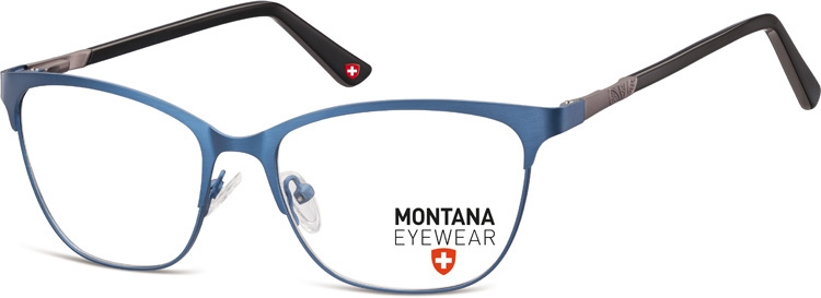 Oprawki Kocie optyczne Montana MM606B niebiesko-czarne