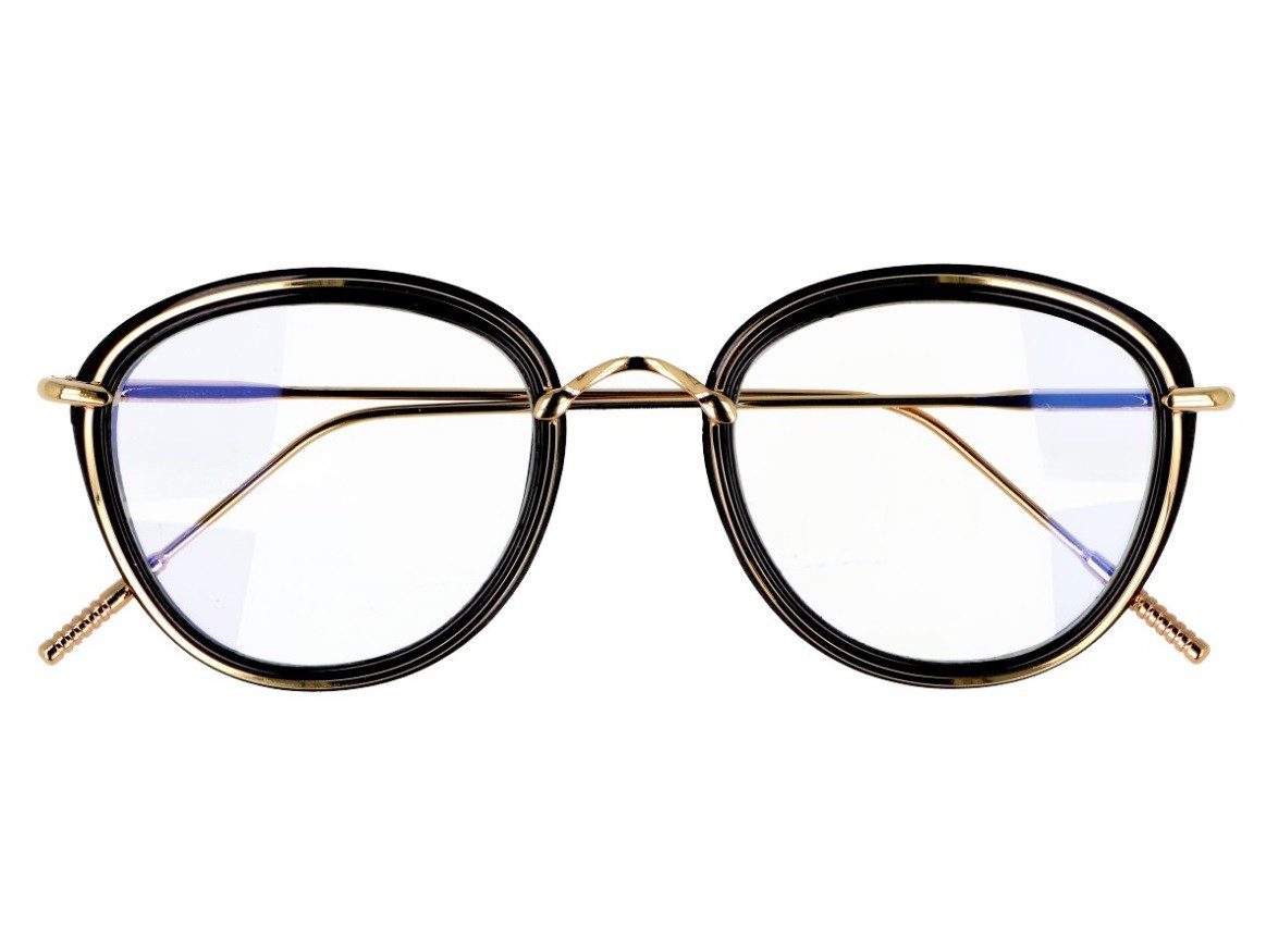 Oprawki okulary z filtrem Zerówki z antyrefleksem Owalne - a'la Lenonki  2269