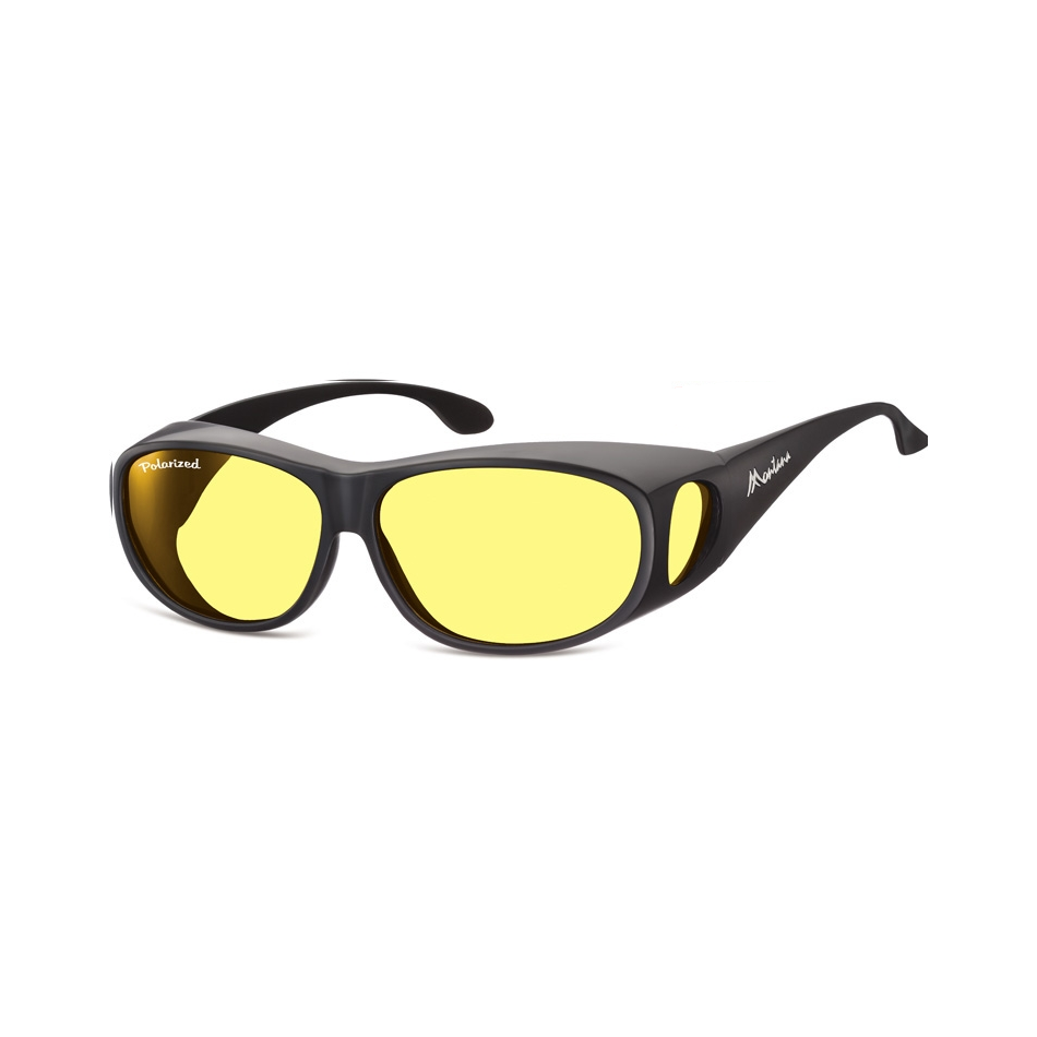 Żółte Okulary z Polaryzacją HD Fit Over dla Kierowców, nakładane na Korekcyjne FO3I