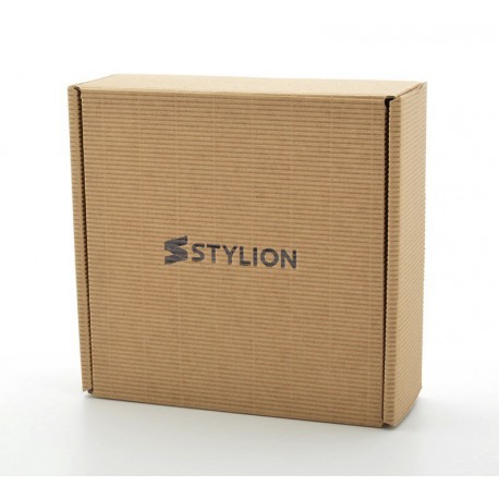 Pasek skórzany STYLION w pudełku - brązowy ST30-1 - szer.3cm