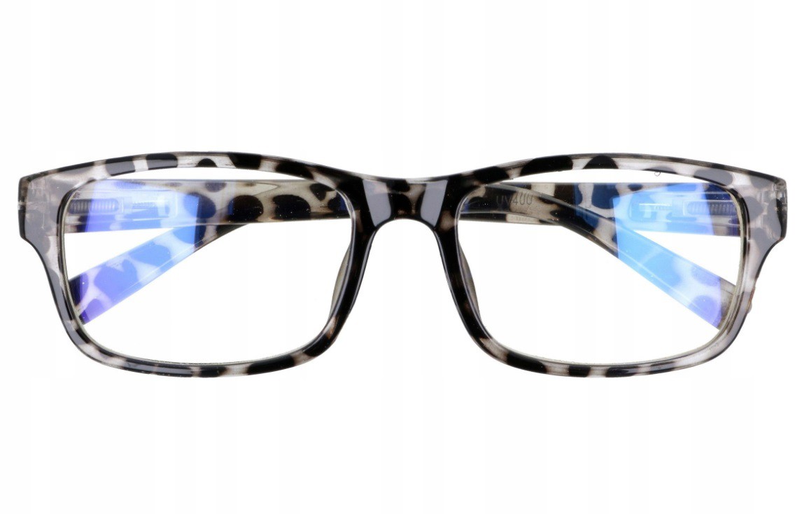 Prostokątne a'la Nerdy zerówki z Antyrefleksem okulary z filtrem ST1202