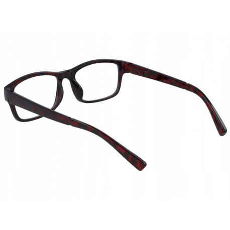 Prostokątne a'la Nerdy zerówki z Antyrefleksem okulary z filtrem ST1202D
