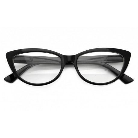 Kocie oczy okulary Zerówki Damskie CAT EYES oprawki ST101 na fleksach