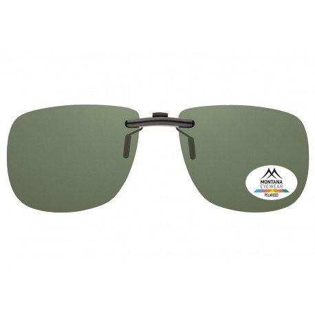 Nakładki zielone Nerdy polaryzacyjne na okulary korekcyjne Montana C2A