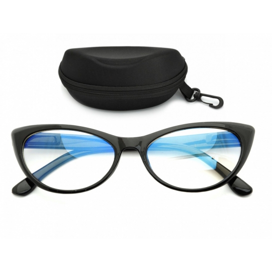 Kocie oczy okulary z filtrem z antyrefleksem Zerówki Damskie dr-113-C1