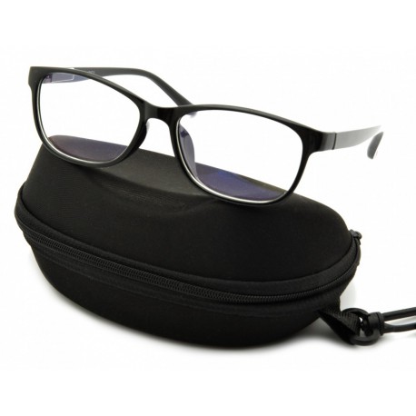 Okulary z filtrem Antyrefleksyjne zerówki Nerdy prostokątne DR-120-C1