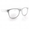 Białe okulary zerówki Kujonki nerdy  nerdy 
