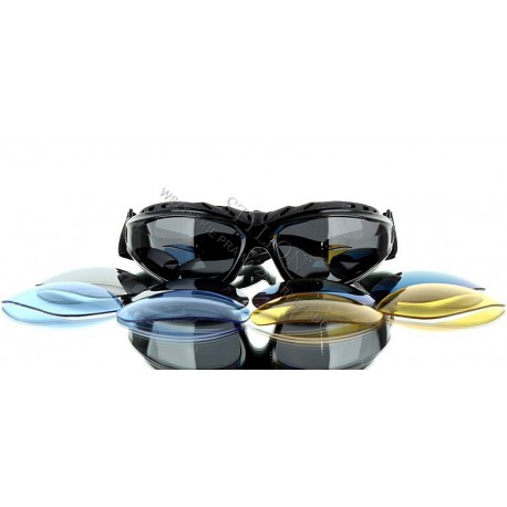 Okulary sportowe polaryzacyjne - 5 szkieł - BRAK ŻÓŁTYCH SOCZEWEK