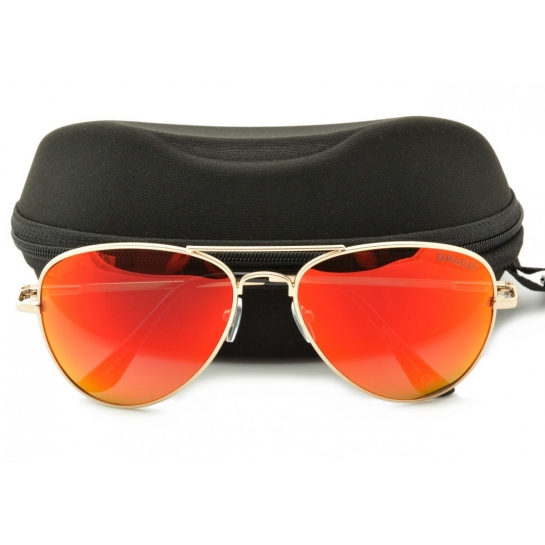 Pomarańczowe Pilotki okulary Polaryzacyjne lustrzanki STD-23