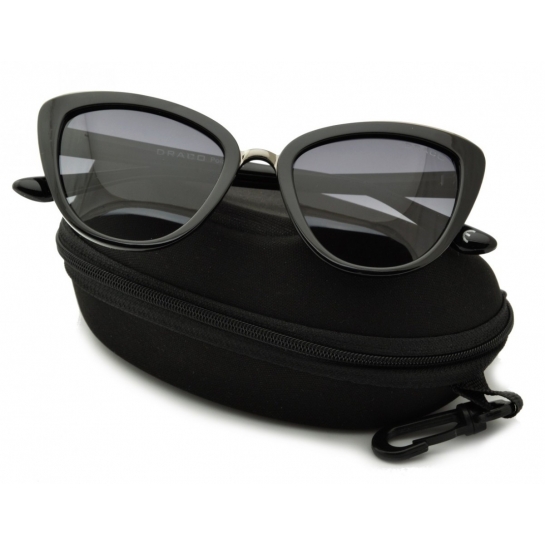 Kocie Oczy Czarne okulary damskie z polaryzacją STD-25