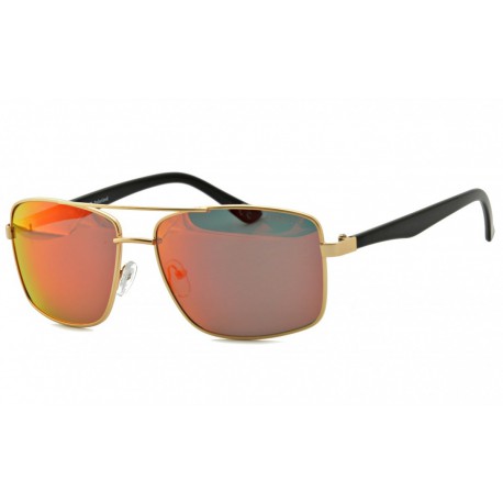 Męskie okulary Polaryzacyjne złoto pomarańczowe lustrzanki STD-22