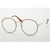 Lenonki okulary z filtrem zerówki z ANTYREFLEKSEM złoto-brązowe 2525-4