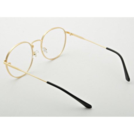 Lenonki okulary z filtrem zerówki z ANTYREFLEKSEM złoto-fioletowe 2525-3