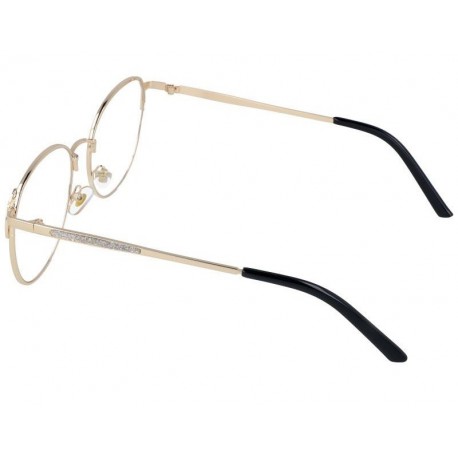 Owalne metalowe Okulary z filtrem DAMSKIE z antyrefleksem 2528