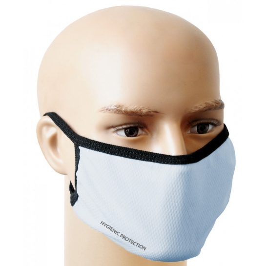 Błękitna Maseczka na twarz - maska ochronna WIELORAZOWA MS-N2W
