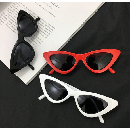 Kocie Oczy przeciwsłoneczne damskie czerwono-czarne okulary F-291K