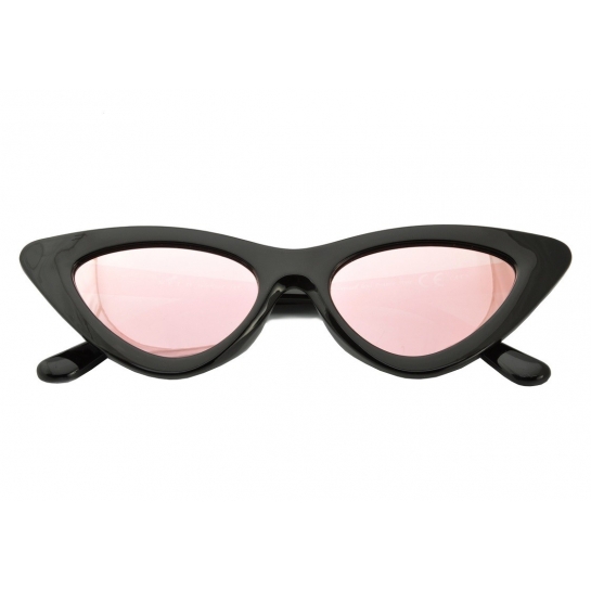 Okulary przeciwsłoneczne z polaryzacją damskie kocie Black/Pink V-165