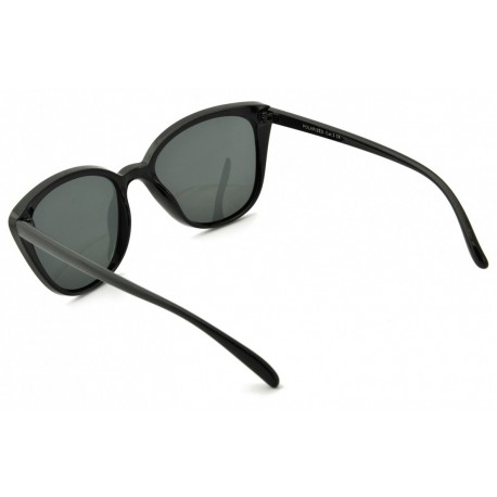 Damskie okulary Kocie polaryzacyjne czarne POL-800A