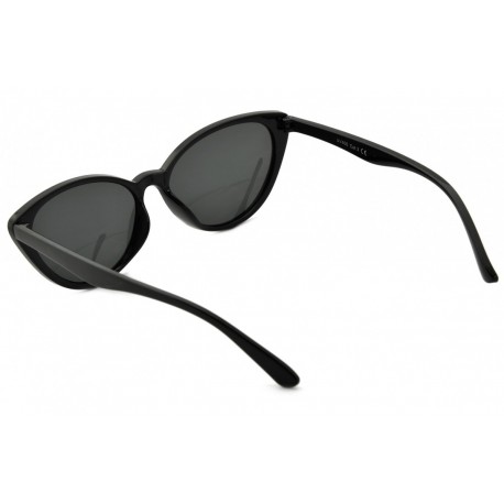 Kocie Oczy czarne przeciwsłoneczne okulary damskie z polaryzacją POL-201