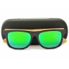 Drewniane okulary BAMBUSOWE nerdy przeciwsłoneczne z polaryzacją POL-853