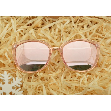 Damskie okulary kocie przeciwsłoneczne Lustrzane STD-88