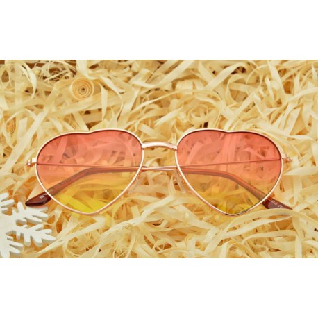 Okulary Przeciwsłoneczne Serca barwione STR-508