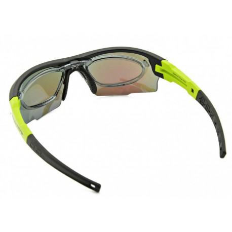 Sportowe okulary z ramką korekcyjną i wymiennymi soczewkami GOGGLE E840-2R