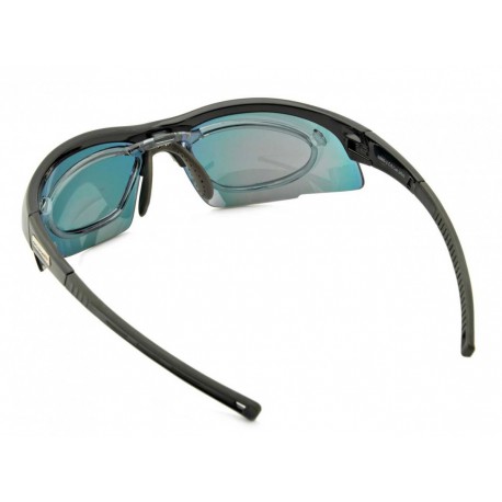 Okulary sportowe z ramką korekcyjną i wymiennymi soczewkami GOGGLE E865-2R