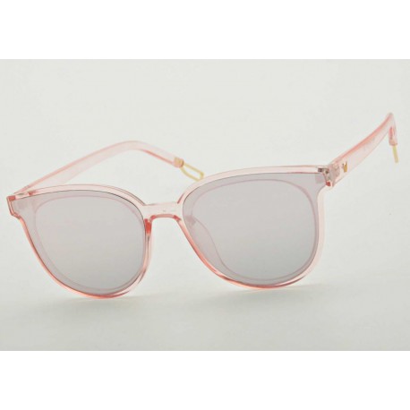 Okulary Kocie przeciwsłoneczne damskie Lustrzane różówe STD-54