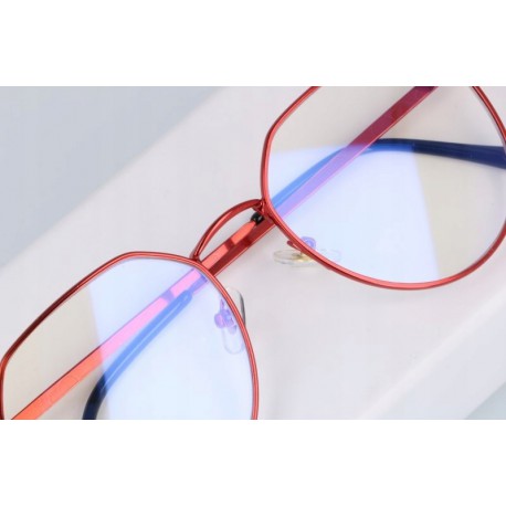 Okulary Lenonki z filtrem światła niebieskiego do komputera zerówki 2536-4