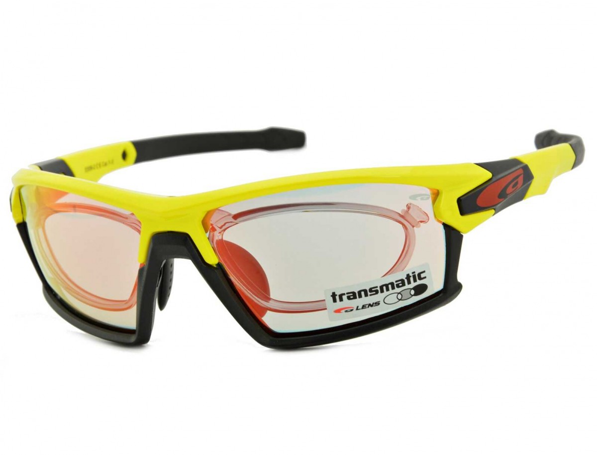 Fotochromowe okulary sportowe z ramką korekcyjną GOGGLE E559-2R