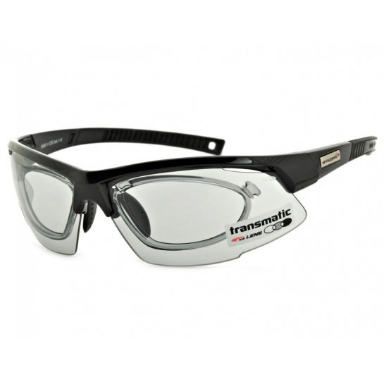 Fotochromowe okulary sportowe z ramką korekcyjną GOGGLE E867-1R