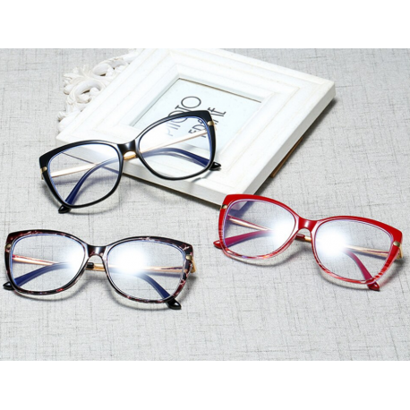 Okulary komputerowe damskie z filtrem BLUE Light zerówki 2549-1
