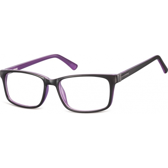 Oprawki okulary zerowki korekcja Sunoptic CP150E czarno-fioletowe