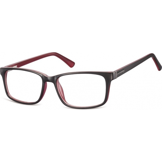 Oprawki okulary zerowki Sunoptic CP150F czarno+rozowe