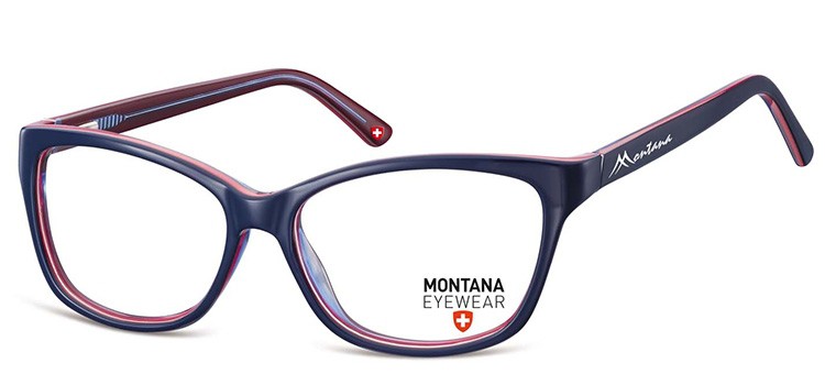 Kocie okulary oprawki granatowe Montana MA80C