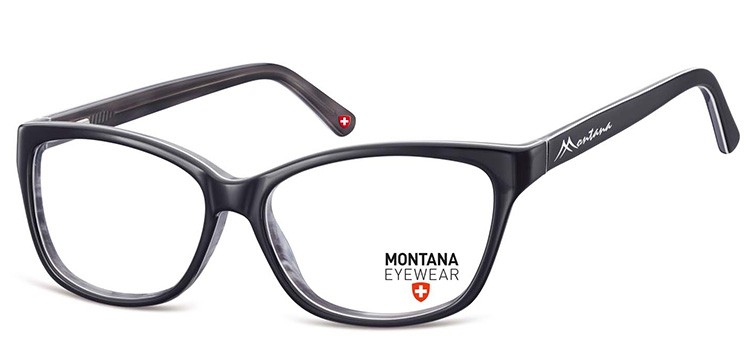 Korekcyjne okulary kocie oko oprawki damskie Montana MA80F