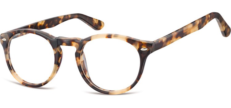 Okrągłe okulary oprawki zerowki korekcyjne Sunoptic AC46B