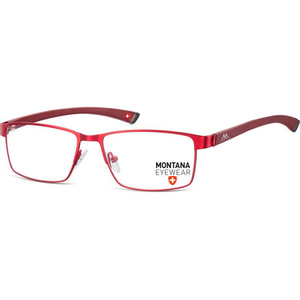 Bordowe okulary oprawki optyczne Montana MM613G