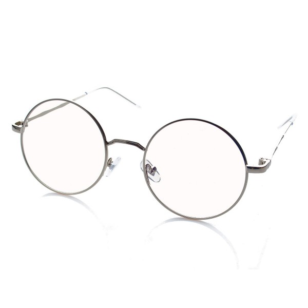 Lenonki okulary oprawki zerówki 2183 srebrne