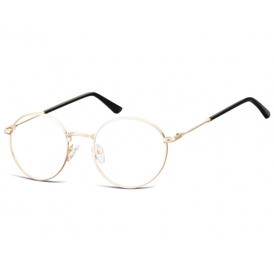Lenonki okrągłe Okulary oprawki optyczne 919B złote