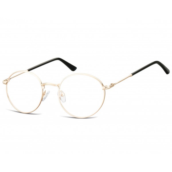 Lenonki okrągłe Okulary oprawki optyczne 919B złote
