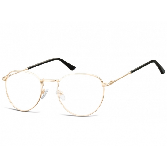 Okulary oprawki owalne Lenonki optyczne 920B złote