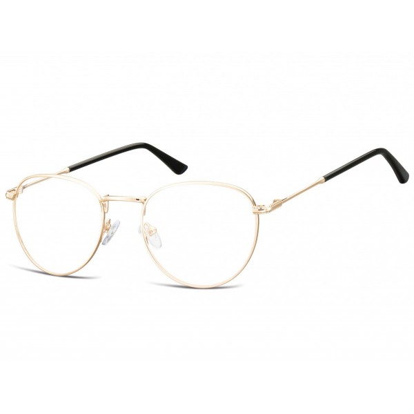 Okulary oprawki owalne Lenonki optyczne 920B złote
