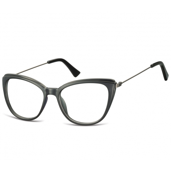 Oprawki korekcyjne okulary  Kocie Oczy zerówki damskie CP121 czarne