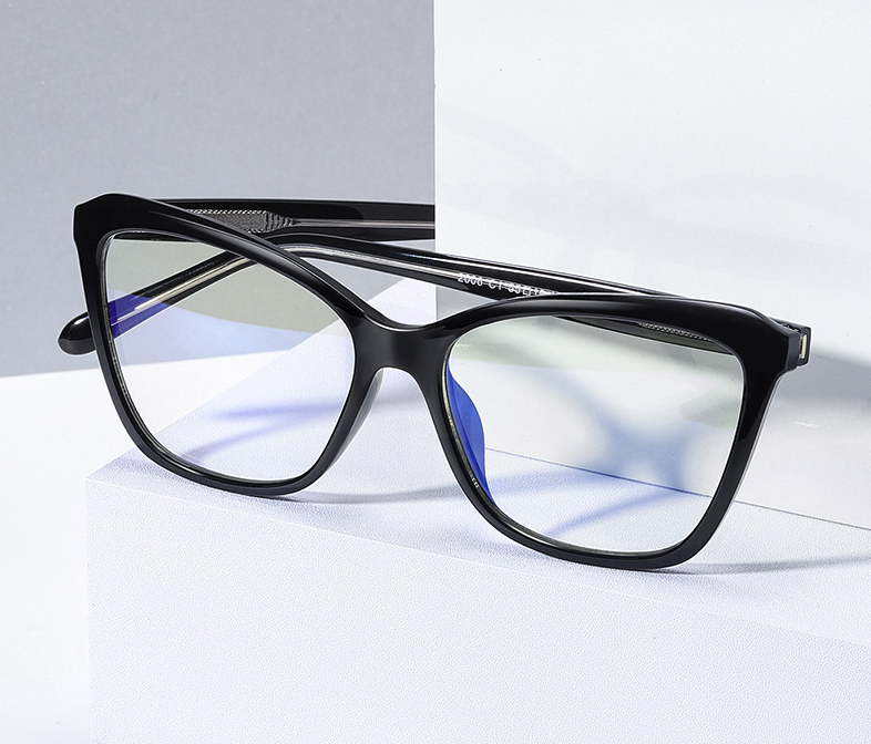 Kocie okulary do komputera damskie z filtrem BLUE Light zerówki 2552C