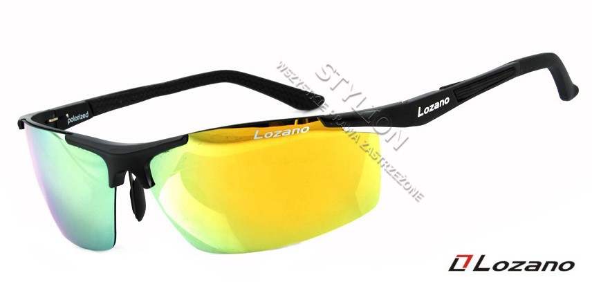 Męskie okulary LOZANO LZ-304B Polaryzacyjne lustrzane