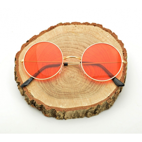 Okulary Przeciwsłoneczne Lenonki malinowe STD-41